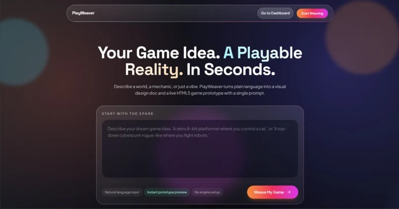 PlayWeaver project visual